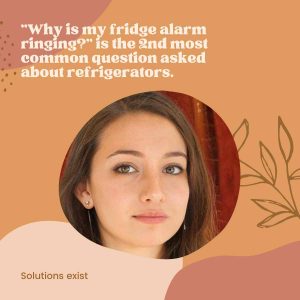 Why is my fridge alarm ringing is the second mostly asked question.
